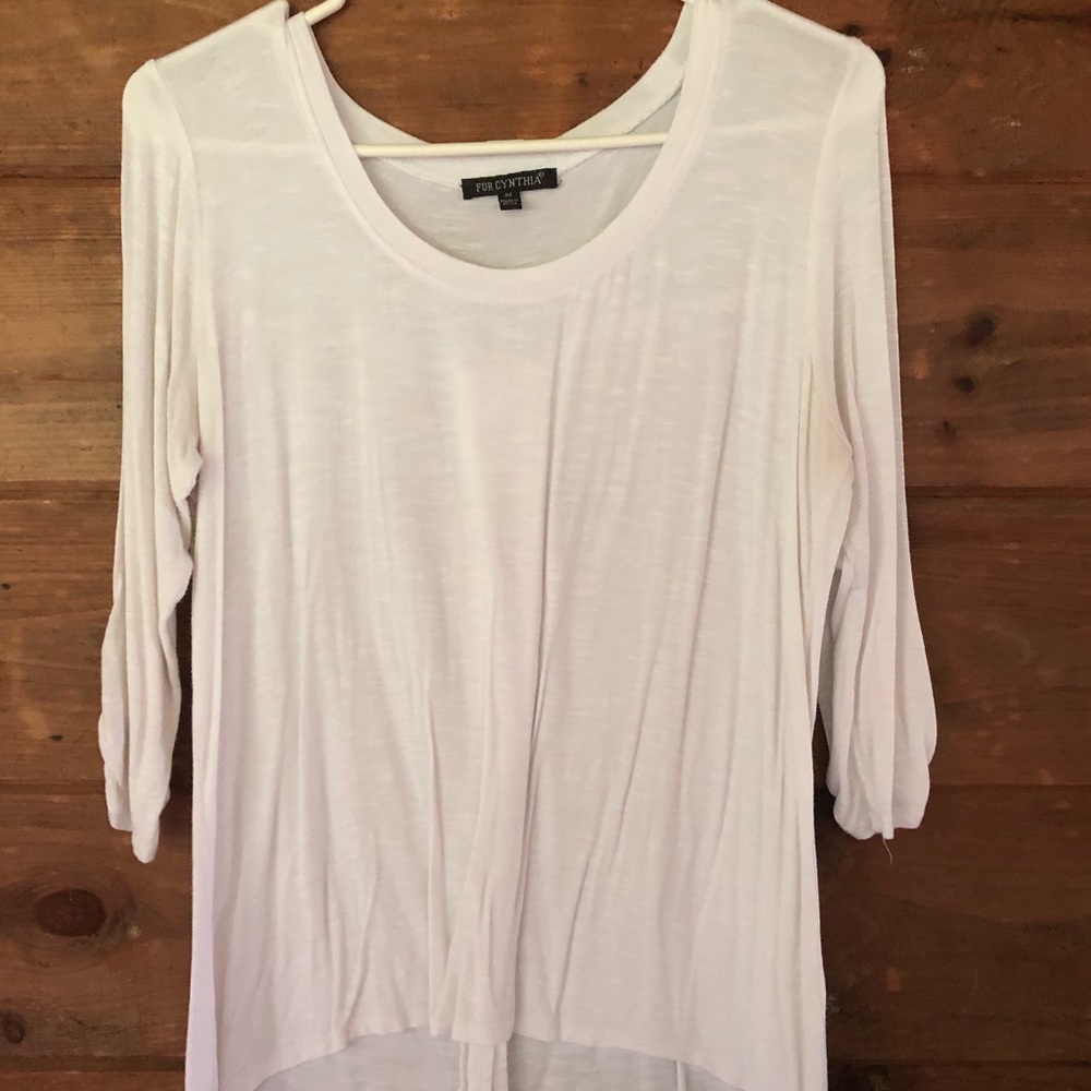 White Long Sleeved Top